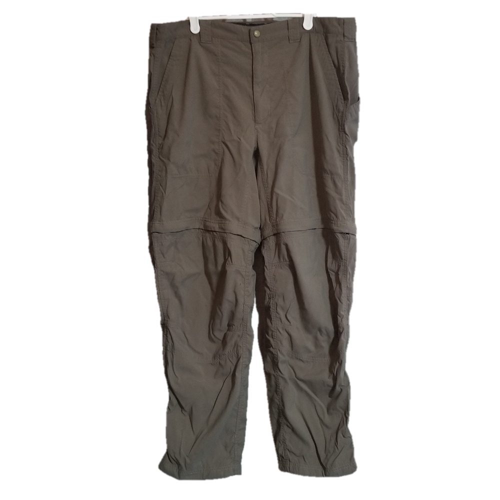 L.L. Bean Mens Convertable Hiking Pants Shorts Khaki Label Reads Size LREG 0DUF2